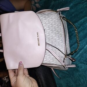 Michael Kors Pink and Gray Women's Bag